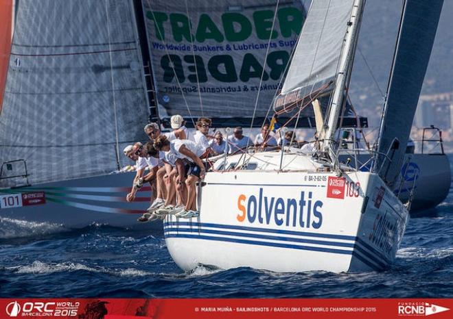 Alberto Moro's Solventis shares lead in points with Low Noise 2 in Class C - 2015 ORC World Championship © Maria Muina / ORC